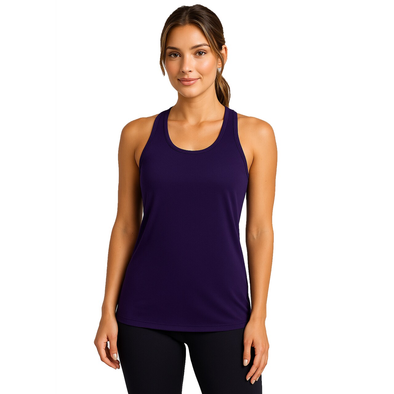 Galaxy By Harvic Women's Moisture Wicking Racerback Tank (S-3XL)